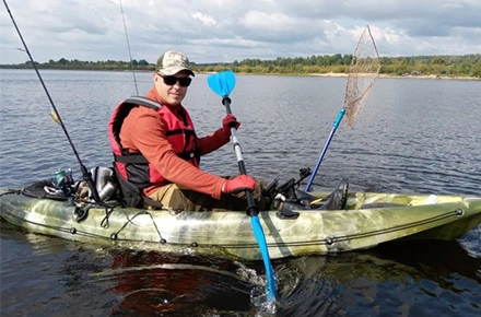 Pesca in kayak
